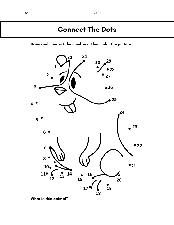 Preschool Hamster Color by Number Worksheet - Free Printable PDF preview